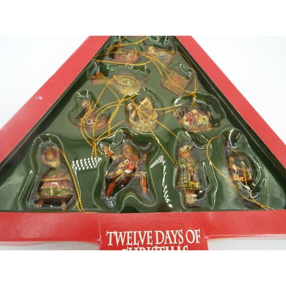 Jim Shore Heartwood Creek Twelve Days of Christmas Mini Ornaments Boxed Set 2006 - Picture 15 of 16